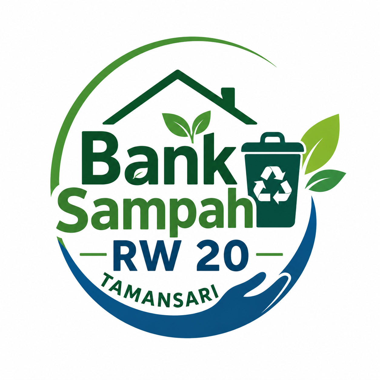 Logo Bank Sampah RW 20